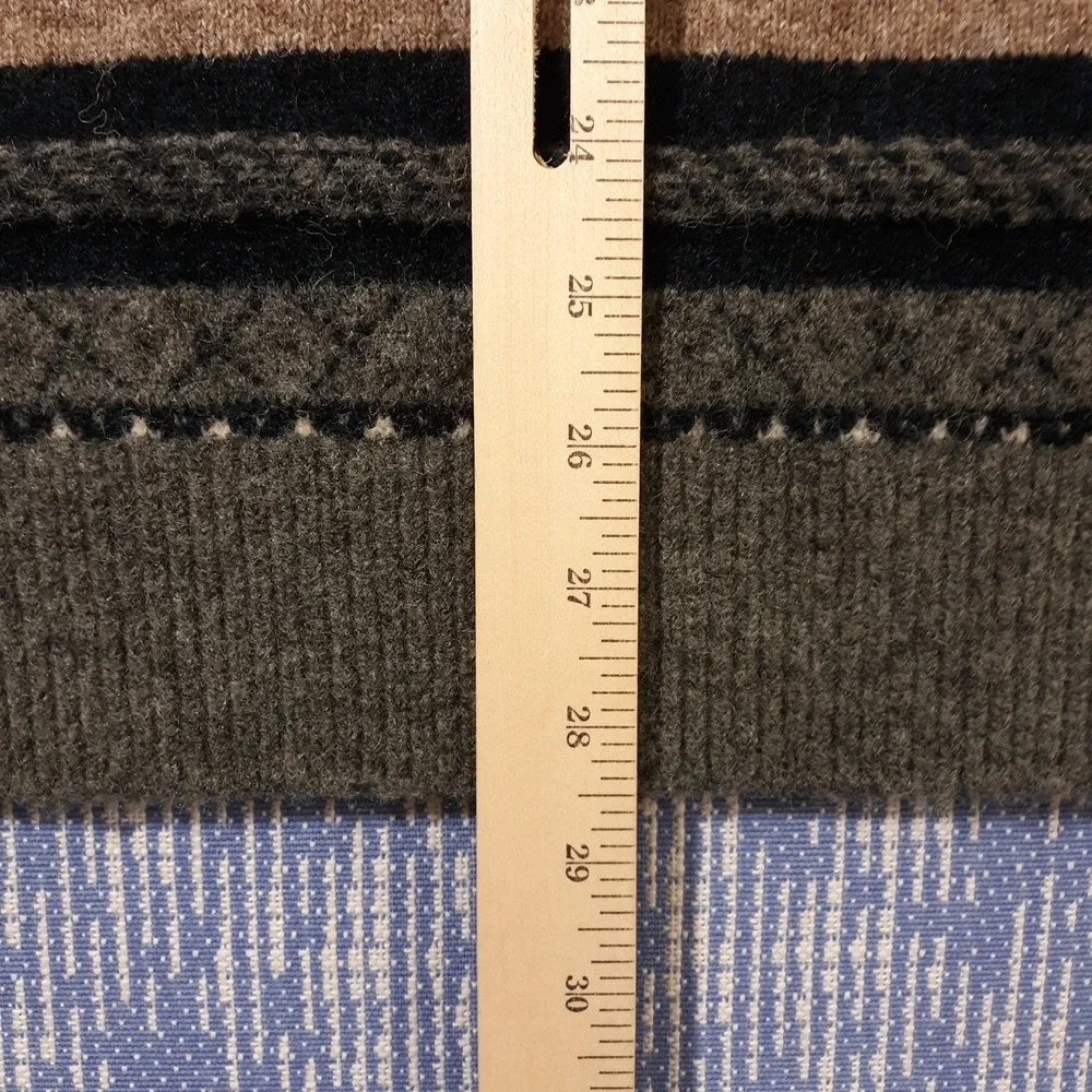 Old Navy Sweater Crew Neck Mens Large Fair Isle Multicolor Wool Blend Soft